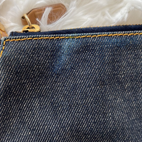 Sold! CHRISTIAN DIOR Denim Saddle Pochette - Picture 4 of 10